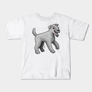 Dog - Kerry Blue Terrier - Blue Kids T-Shirt